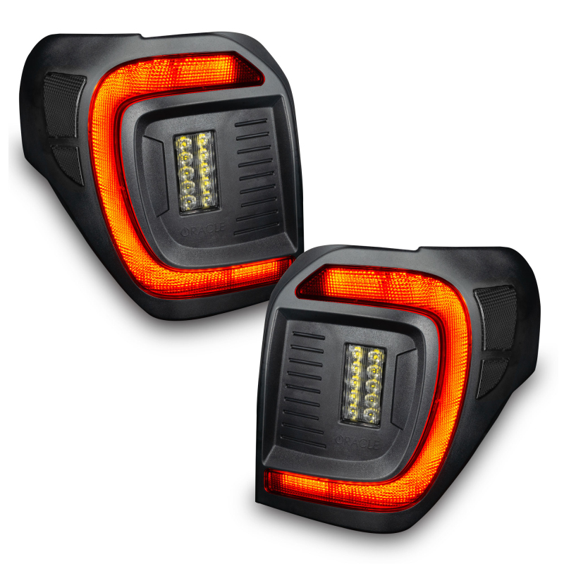 Toyota 4Runner LED Tail Lights - ORACLE Lighting - Black Series Lensless Flush Style - Black - `14-`23